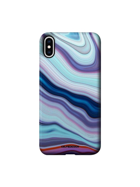 

CelfieDesign Purple & Blue Liquid Funk iPhone XS Max Slim Back Case