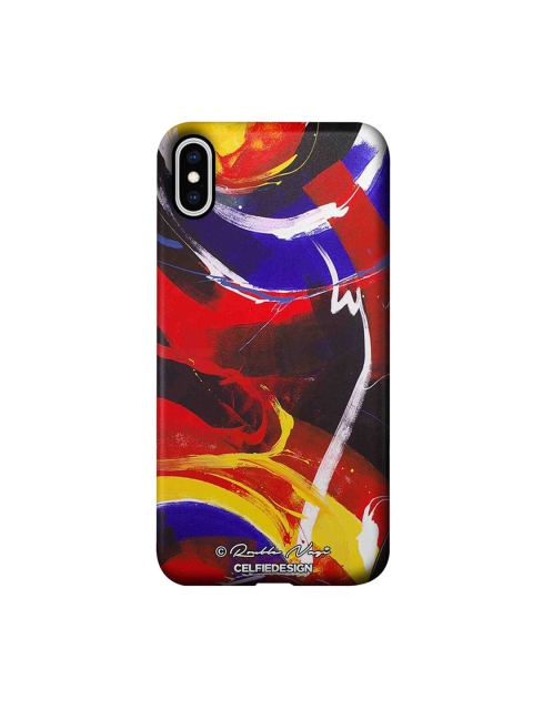 

CelfieDesign Multi-Coloured Printed New World iPhone XS Max Slim Back Case