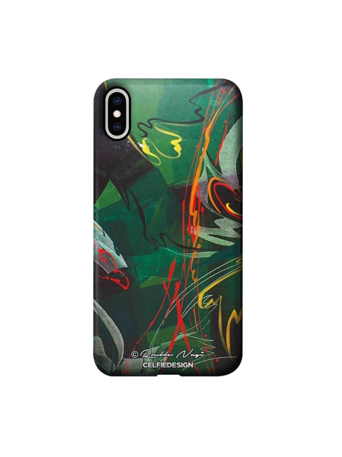 

CelfieDesign Green Strokes of Life iPhone Xs Max Slim Back Case