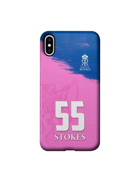 

CelfieDesign Pink & Blue Rajasthan Royals Gear Up iPhone XS Max Slim Back Case