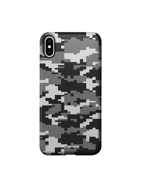 

CelfieDesign Grey & White Printed Plastic iPhone XS Max Slim Back Case
