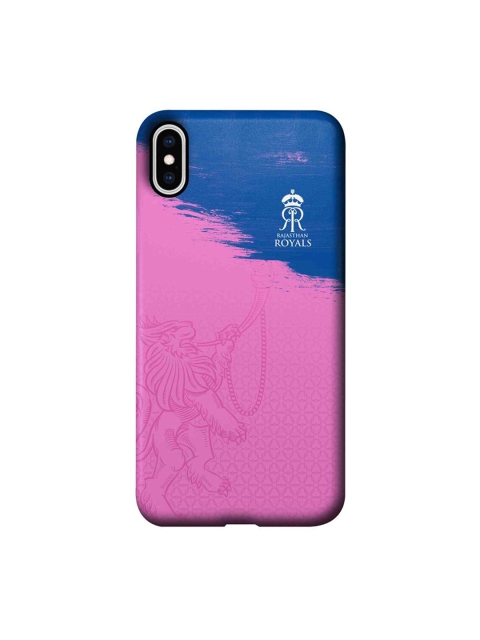 

CelfieDesign Pink & Blue Rajasthan Royals Crest iPhone XS Max Slim Back Case
