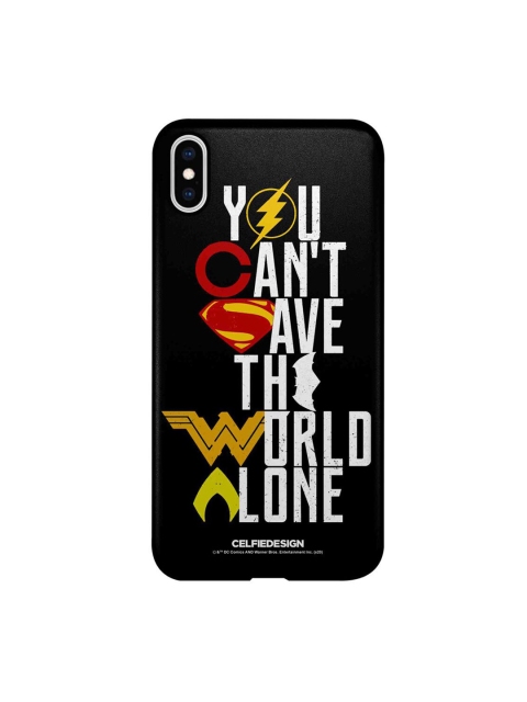 

CelfieDesign Multicoloured Justice League Motto iPhone XS Max Back Case, Multi