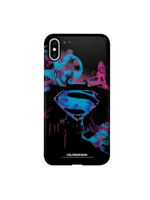 

CelfieDesign Black & Blue The Epic Trio iPhone XS Max Slim Back Case
