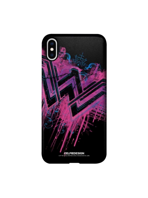 

CelfieDesign Black & Pink Wonder Woman Splatter iPhone XS Max Slim Back Case