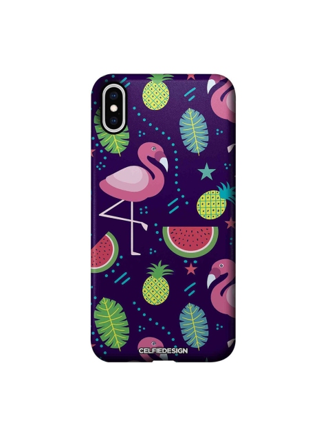 

CelfieDesign Multi-Coloured Printed Flamingo iPhone XS Max Slim Back Case