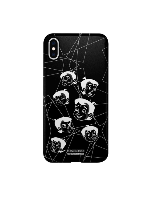 

CelfieDesign Black & White Moods Of Bheem Black iPhone XS Max Slim Back Case