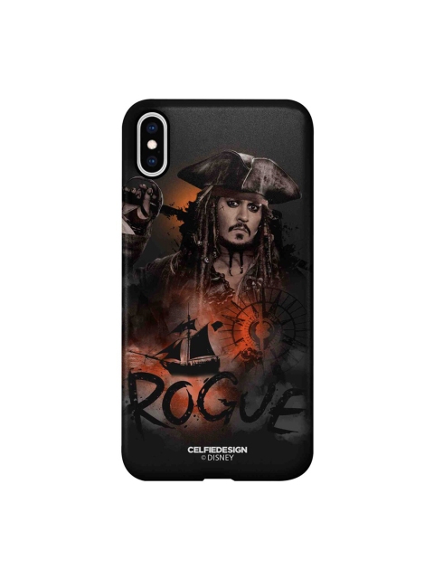 

CelfieDesign Black & Orange Rogue Jack Plastic iPhone XS Max Slim Back Case