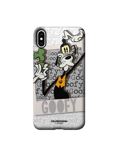 

CelfieDesign Grey & Green Hello Mr Goofy Printed iPhone XS Max Slim Back Case