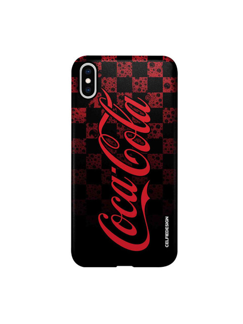 

CelfieDesign Black & Red Fizz iPhone XS Max Slim Back Case