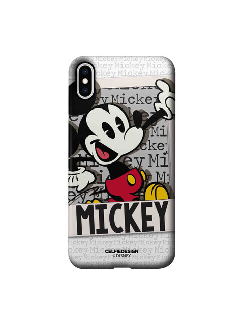 

CelfieDesign White & Grey Hello Mr Mickey iPhone XS Max Slim Back Case