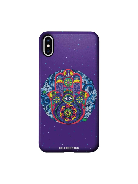 

CelfieDesign Purple & Red Humsa Mandala iPhone Xs Max Slim Back Case