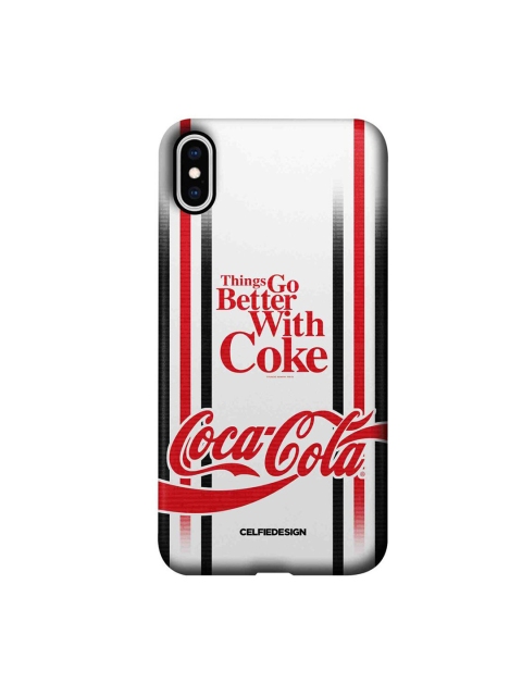 

CelfieDesign White & Red Better With Coke iPhone Xs Max Slim Back Case