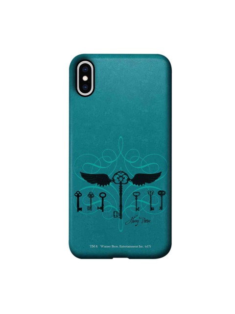 

CelfieDesign Teal & Black Harry Potter Keys iPhone XS max Slim Back Case, Green