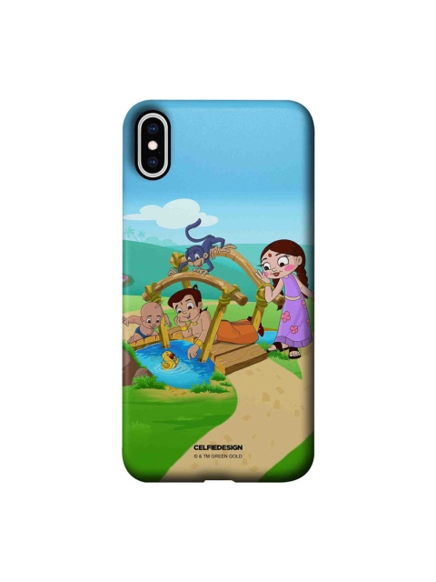 

CelfieDesign Blue & Green Chota Bheem And The Duck iPhone XS Max Slim Back Case