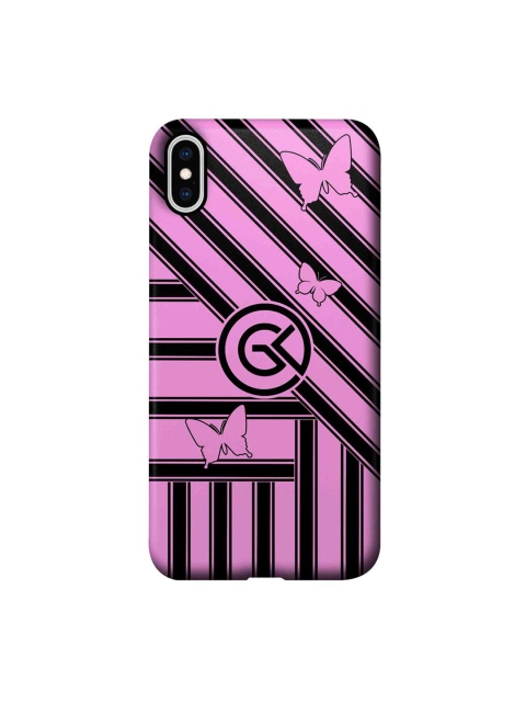 

CelfieDesign Pink & Black The Cycle Pink iPhone XS max Slim Back Case