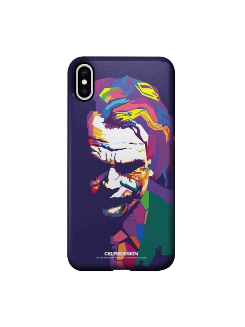 

CelfieDesign Purple & Blue Joker Art iPhone XS Max Slim Back Case