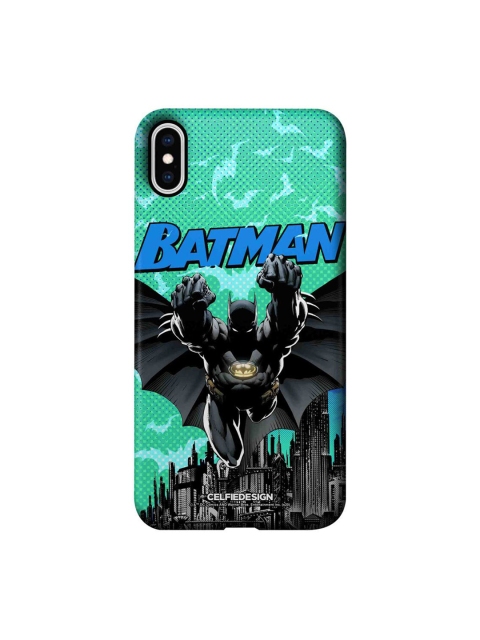 

CelfieDesign Green & Black Bat On the Hunt iPhone XS Max Slim Back Case
