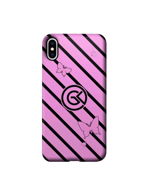 

CelfieDesign Multi-Coloured Rain Pink iPhone XS Max Back Case