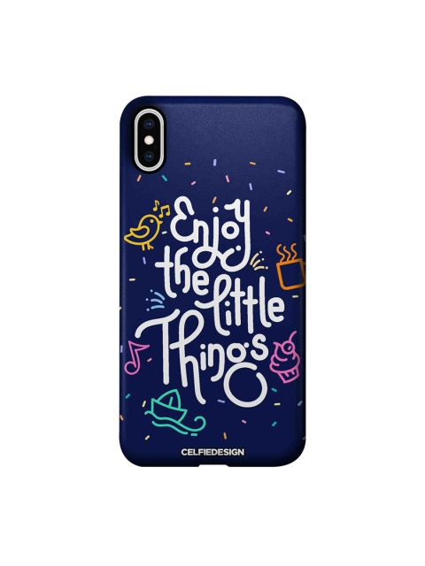

CelfieDesign Blue & White Enjoy The Little Things iPhone XS Max Slim Back Case
