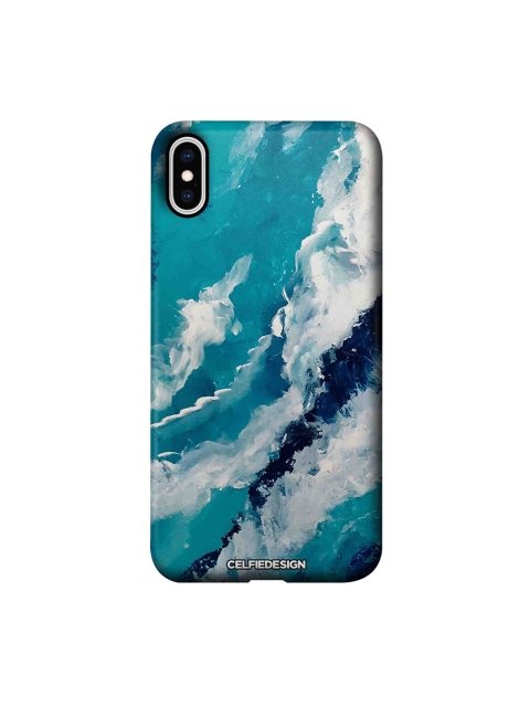 

CelfieDesign Blue & White Frothy Waves iPhone XS Max Slim Back Case