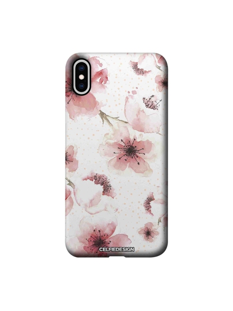 

CelfieDesign White & Pink Floral iPhone Xs Max Slim Back Case