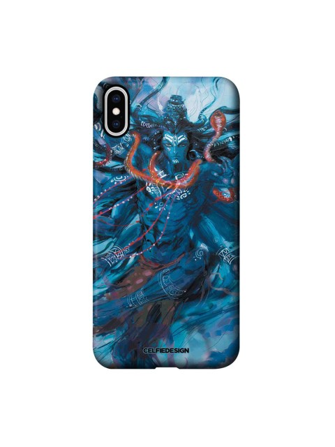 

CelfieDesign Blue & Orange Shiva Tandav iPhone XS Max Slim Back Case