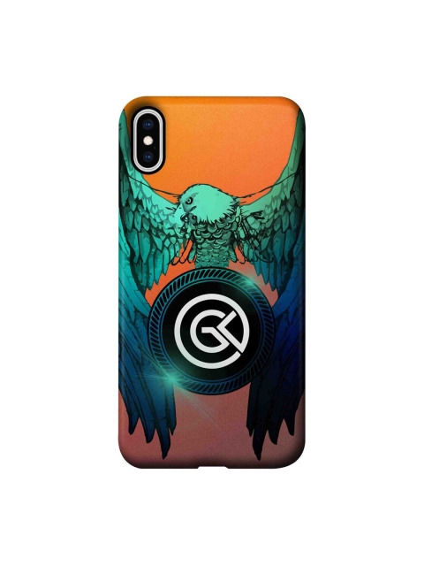 

CelfieDesign Green & Orange Eagle Fierce iPhone XS Max Slim Back Case
