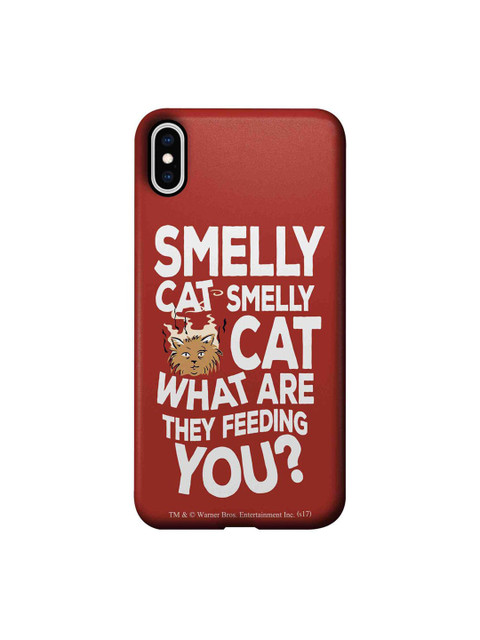 

CelfieDesign Red & White Friends Printed iPhone Xs Max Back Case