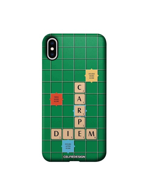 

CelfieDesign Green & Beige Scrabble Game iPhone Xs Max Slim Back Case