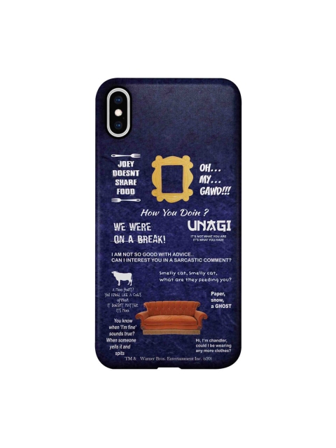 

CelfieDesign Blue & White Friends Essentials iPhone Xs Max Slim Back Case