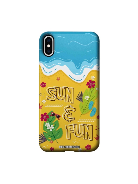 

CelfieDesign Yellow & Blue Sun And Fun iPhone XS Max Slim Back Case