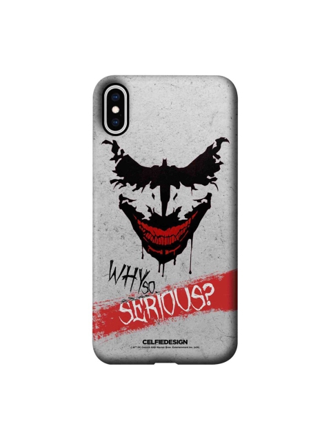 

CelfieDesign Grey & Red Seriously Crazy iPhone Xs Max Slim Back Case