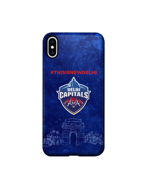 

CelfieDesign Blue & Red Yeh Hai Nayi Delhi Capitals iPhone Xs Max Slim Back Case