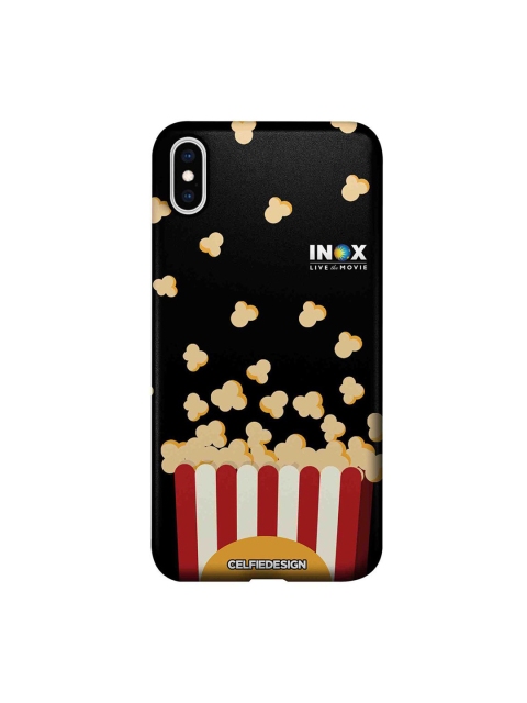 

CelfieDesign Black & Red Popcorn iPhone Xs Max Slim Back Case