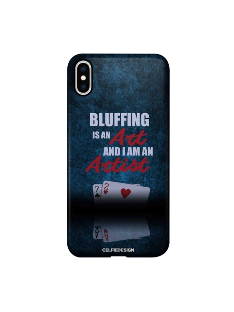 

CelfieDesign Blue & Red Art Of Bluffing iPhone Xs Max Slim Back Case