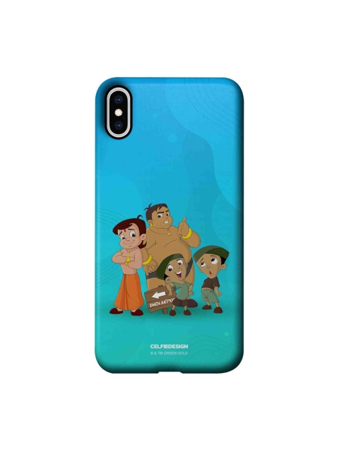 

CelfieDesign Blue & Brown Chota Bheem Gang iPhone Xs Max Slim Back Case