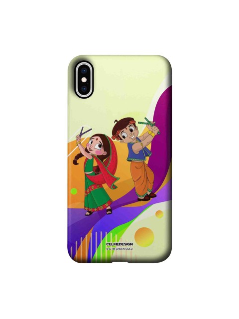 

CelfieDesign Yellow & Purple Dancing Bheem And Chutki iPhone XS Max Slim Back Case