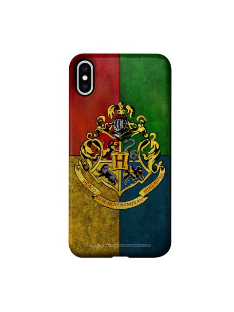 

CelfieDesign Maroon & Green Hogwarts Sigil Plastic iPhone XS Max Slim Back Case