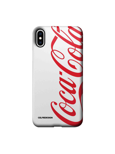 

CelfieDesign White & Red Coke Printed iPhone XS Max Slim Back Case