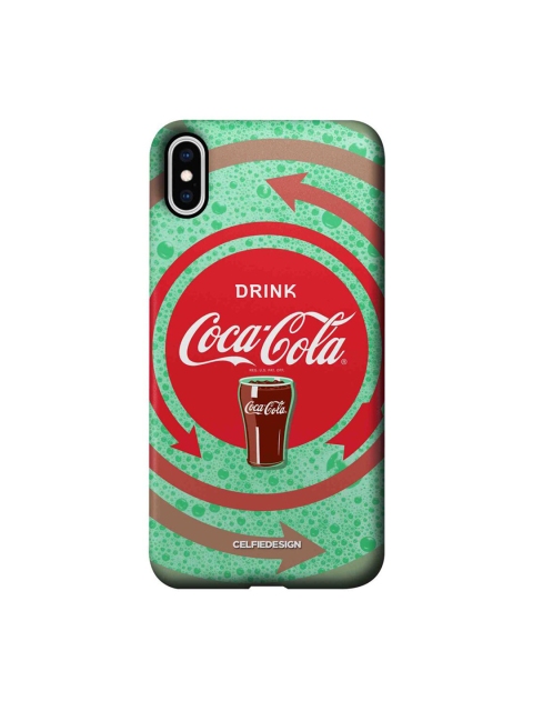 

CelfieDesign Green & Red Around the Coke iPhone XS Max Slim Back Case