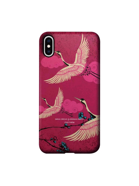 

CelfieDesign Pink & Yellow Flying flamingoes iPhone Xs Max Slim Back Case