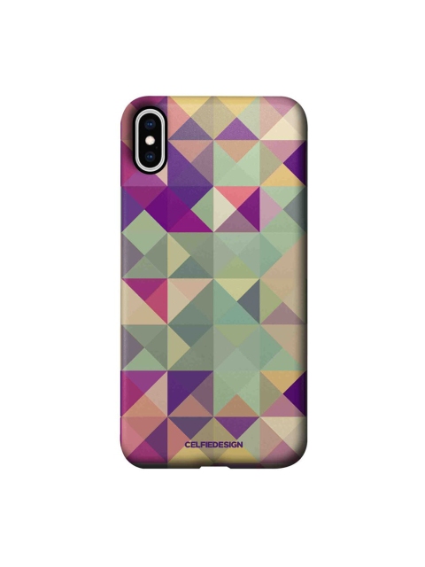 

CelfieDesign Multi-Coloured Printed Kaleidoscope iPhone XS Max Slim Back Case