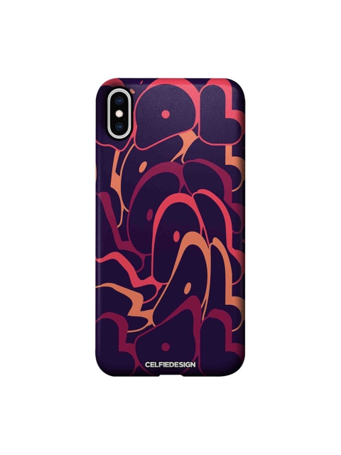 

CelfieDesign Navy Blue & Pink LOL Printed iPhone XS Max Slim Back Case