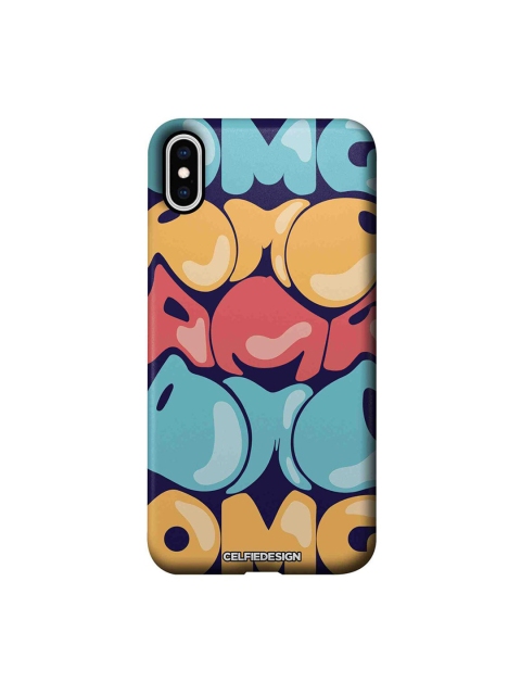 

CelfieDesign Blue & Pink Printed Plastic iPhone XS Max Slim Back Case
