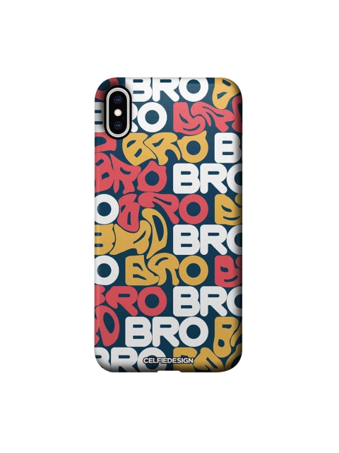 

CelfieDesign Yellow & White Bro iPhone XS Max Slim Back Case