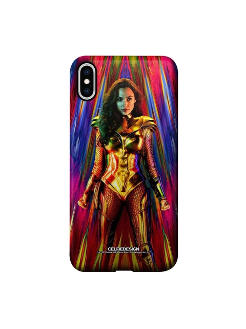 

CelfieDesign Gold-Toned & Pink Wonder Woman iPhone XS Max Slim Back Case