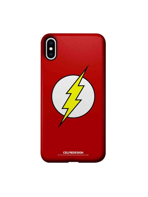 

CelfieDesign Red & White Flash Printed iPhone XS Max Slim Back Case
