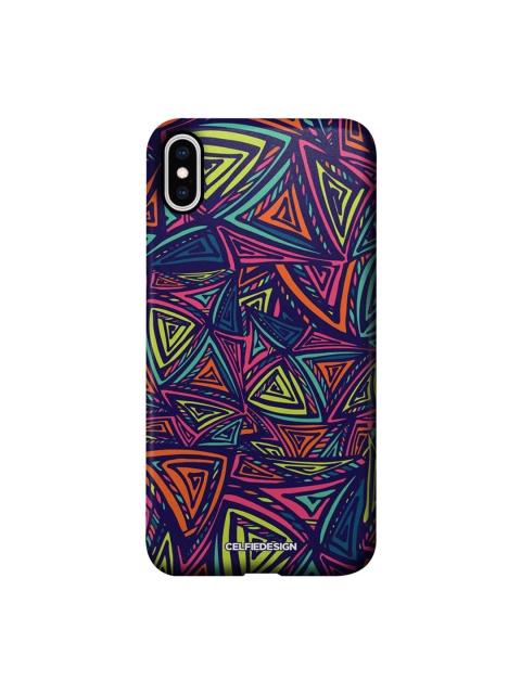 

CelfieDesign Pink & Blue Neon Angles iPhone XS Max Slim Back Case