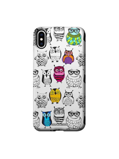 

CelfieDesign White & Black Owl Art iPhone XS Max Slim Back Case
